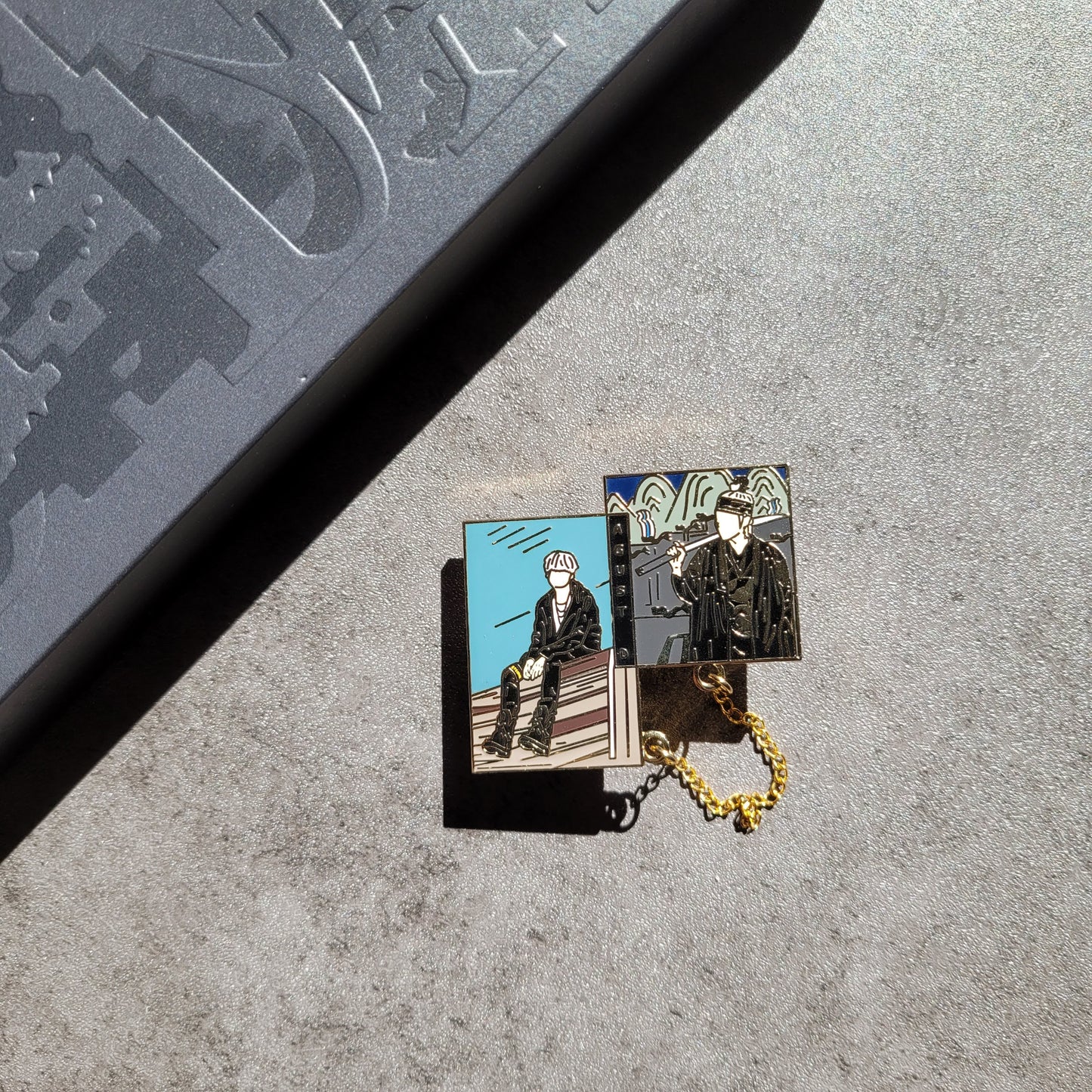 Bts pins now and then Enamel pin
