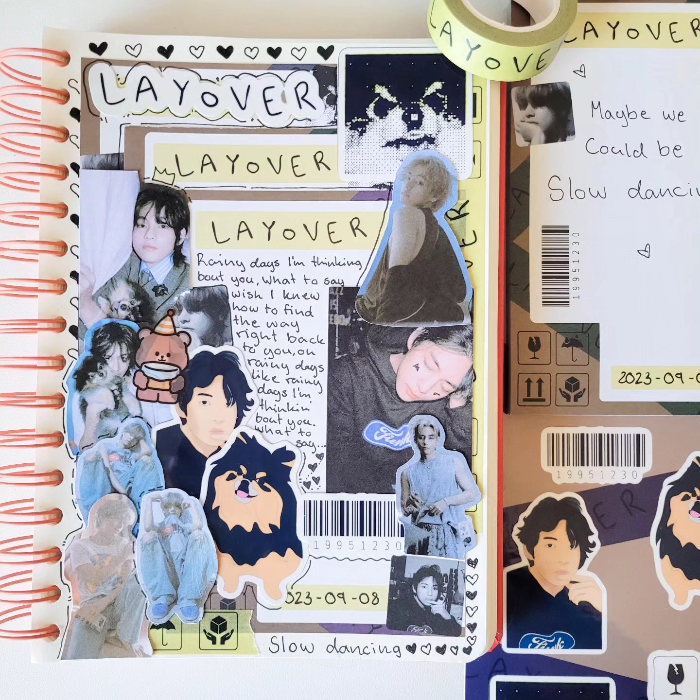 Taehyung Layover sticker sheet