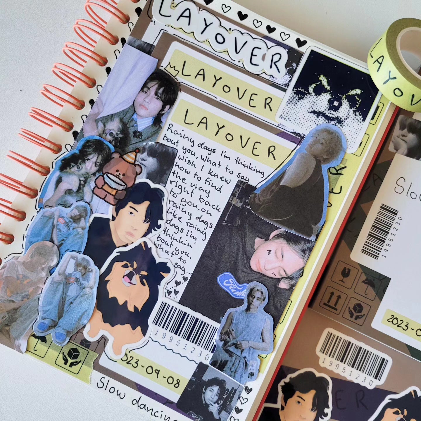 Taehyung Layover sticker sheet