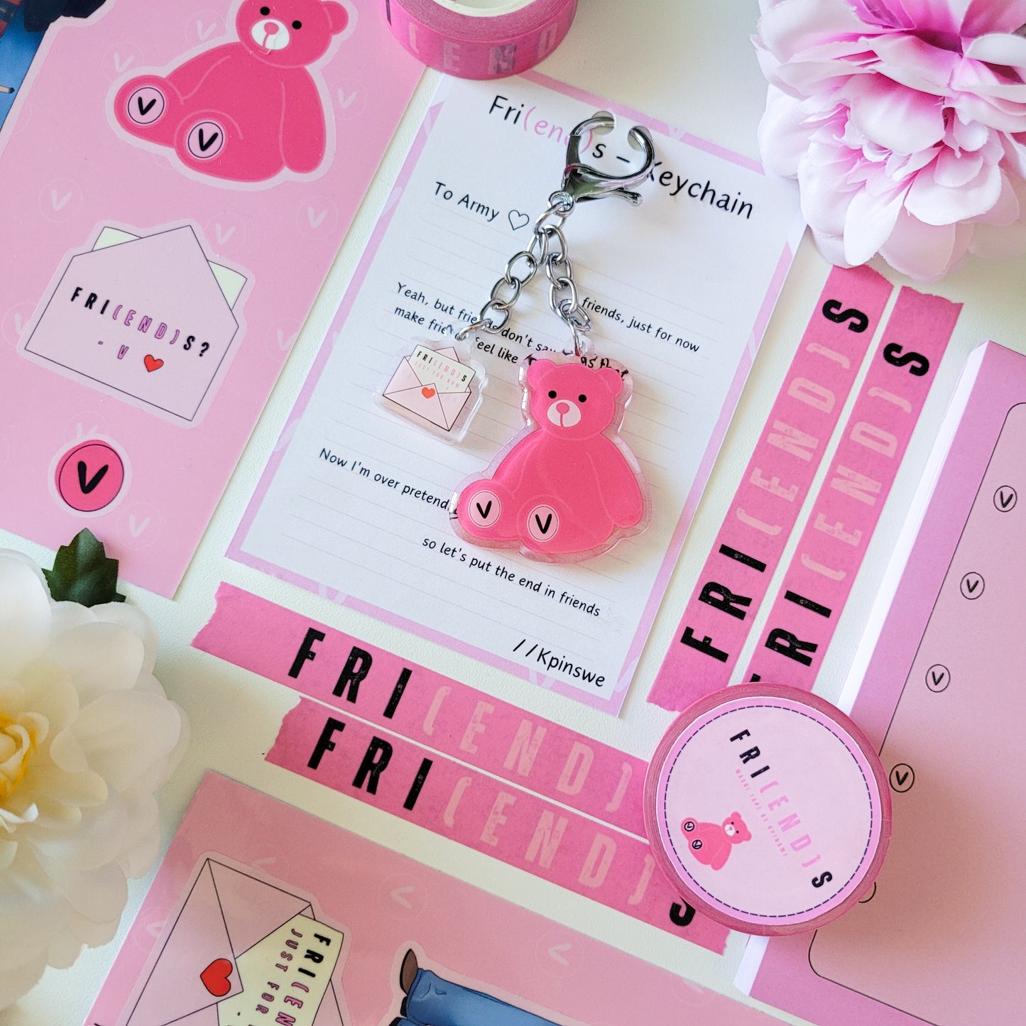 Taehyung Fri(end)s sticker sheet