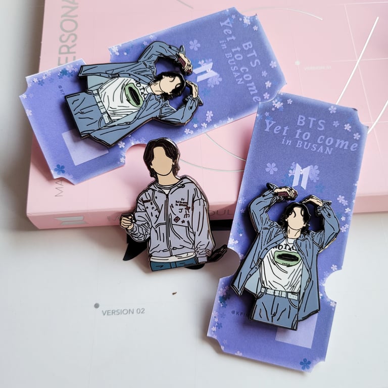 Jimin in Busan Enamel pin