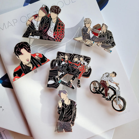 War of hormone Enamel pin