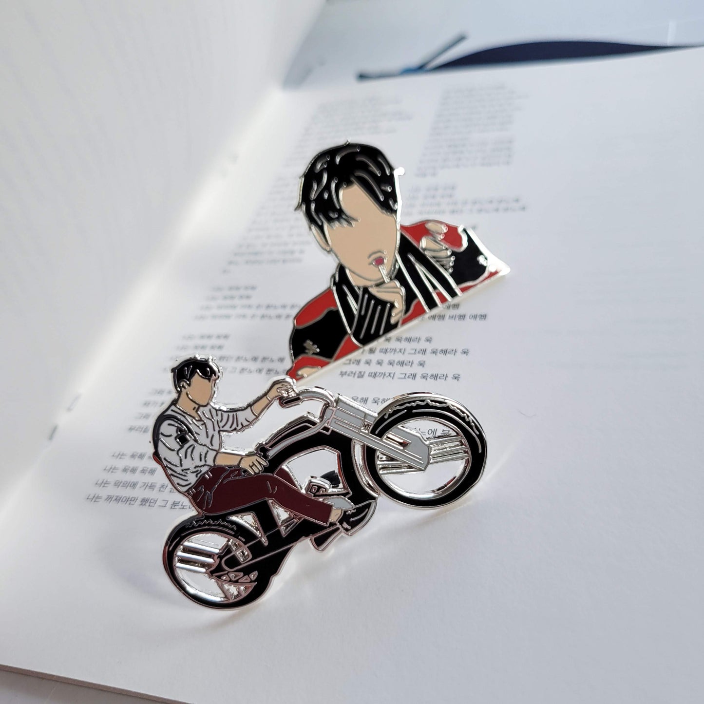 War of hormone Enamel pin