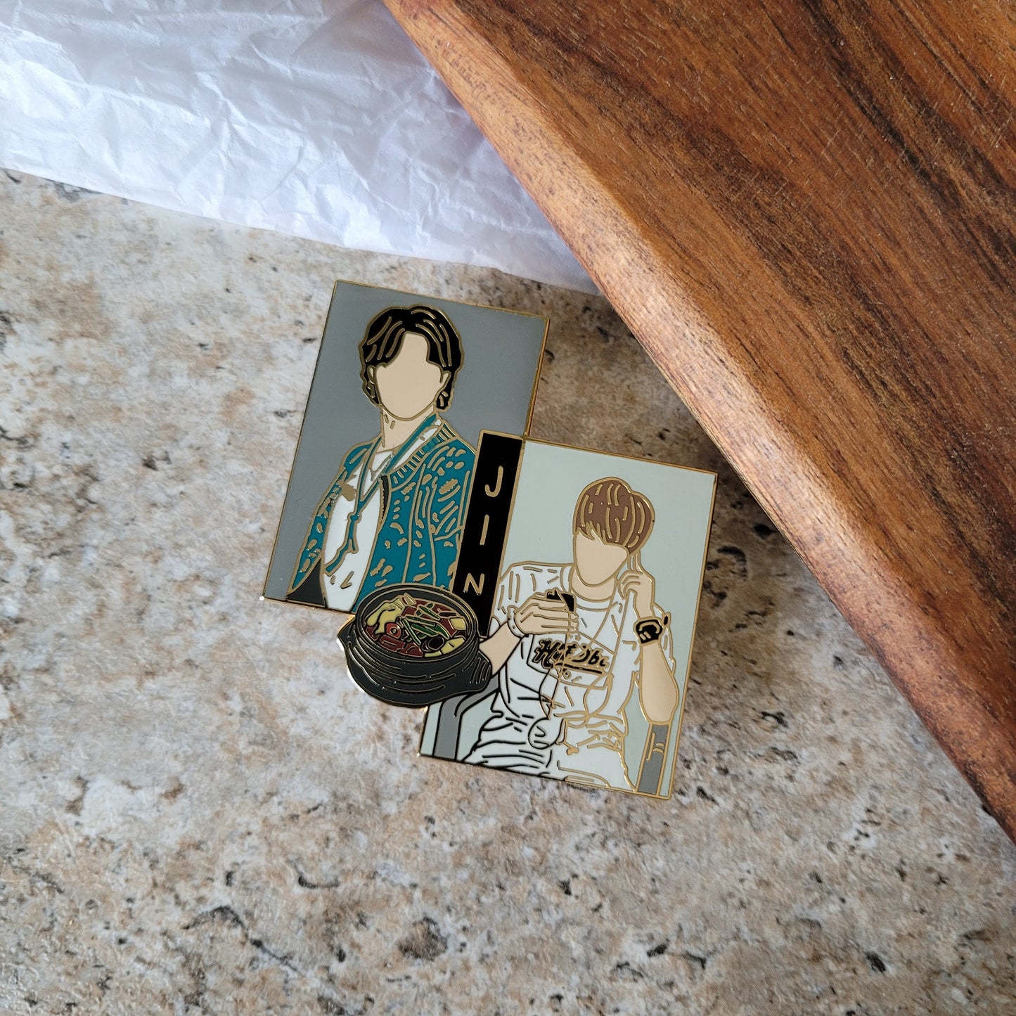 Bts pins now and then Enamel pin