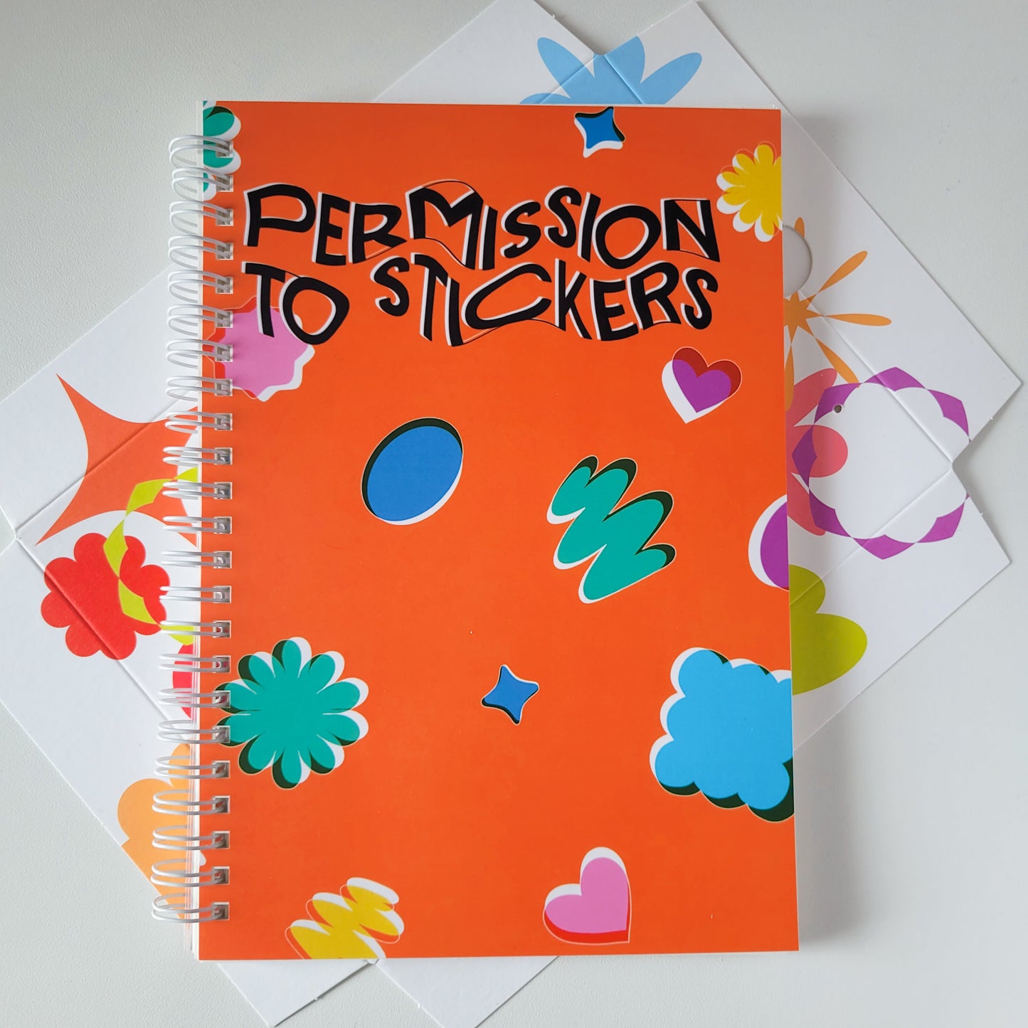 Permission to stickers Reusable sticker book