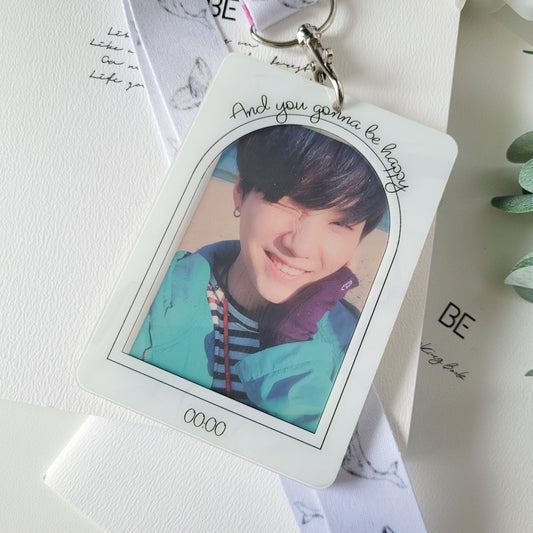 00:00 photocard holder and lanyard