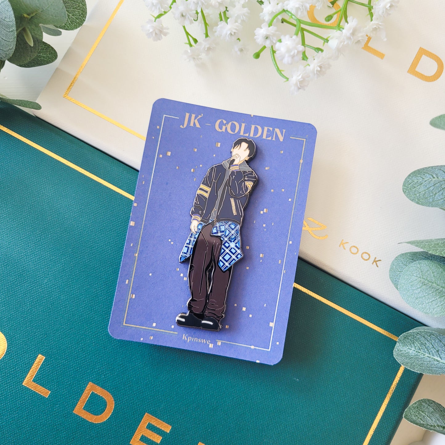 JK Golden performance Enamel pin