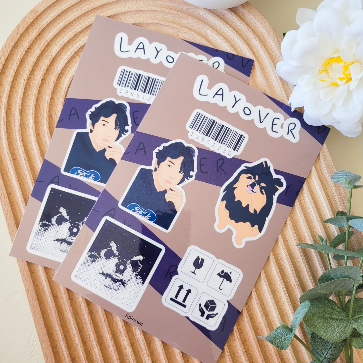 Taehyung Layover sticker sheet