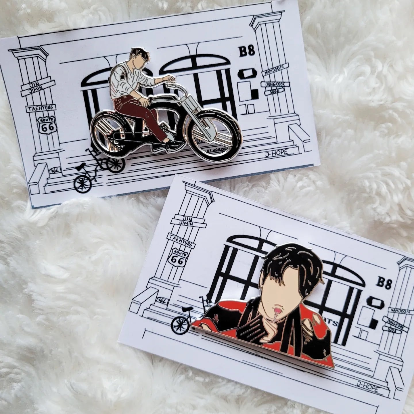 War of hormone Enamel pin