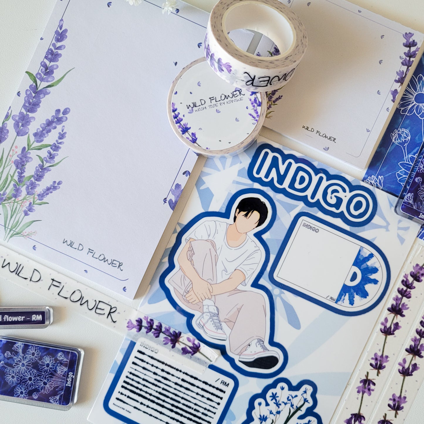 Namjoon Indigo sticker sheet