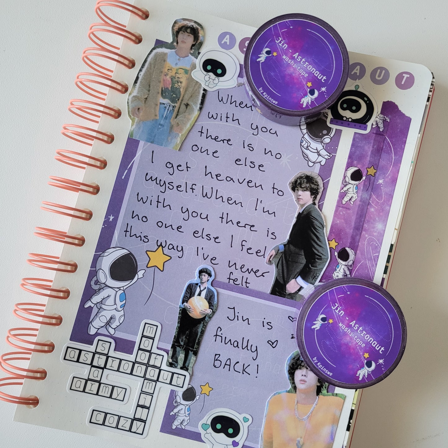 Jin astronaut memo pad set