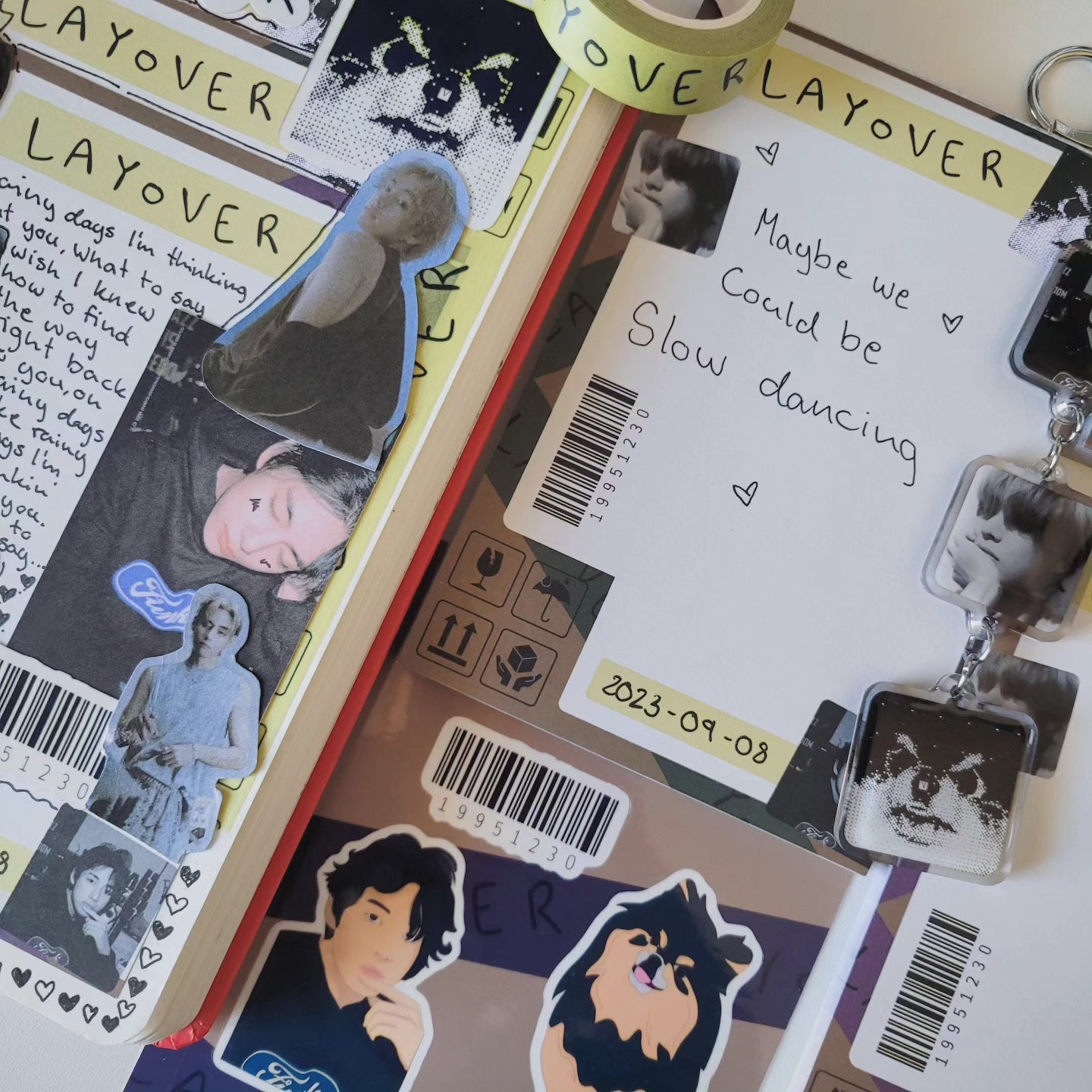 Taehyung Layover sticker sheet